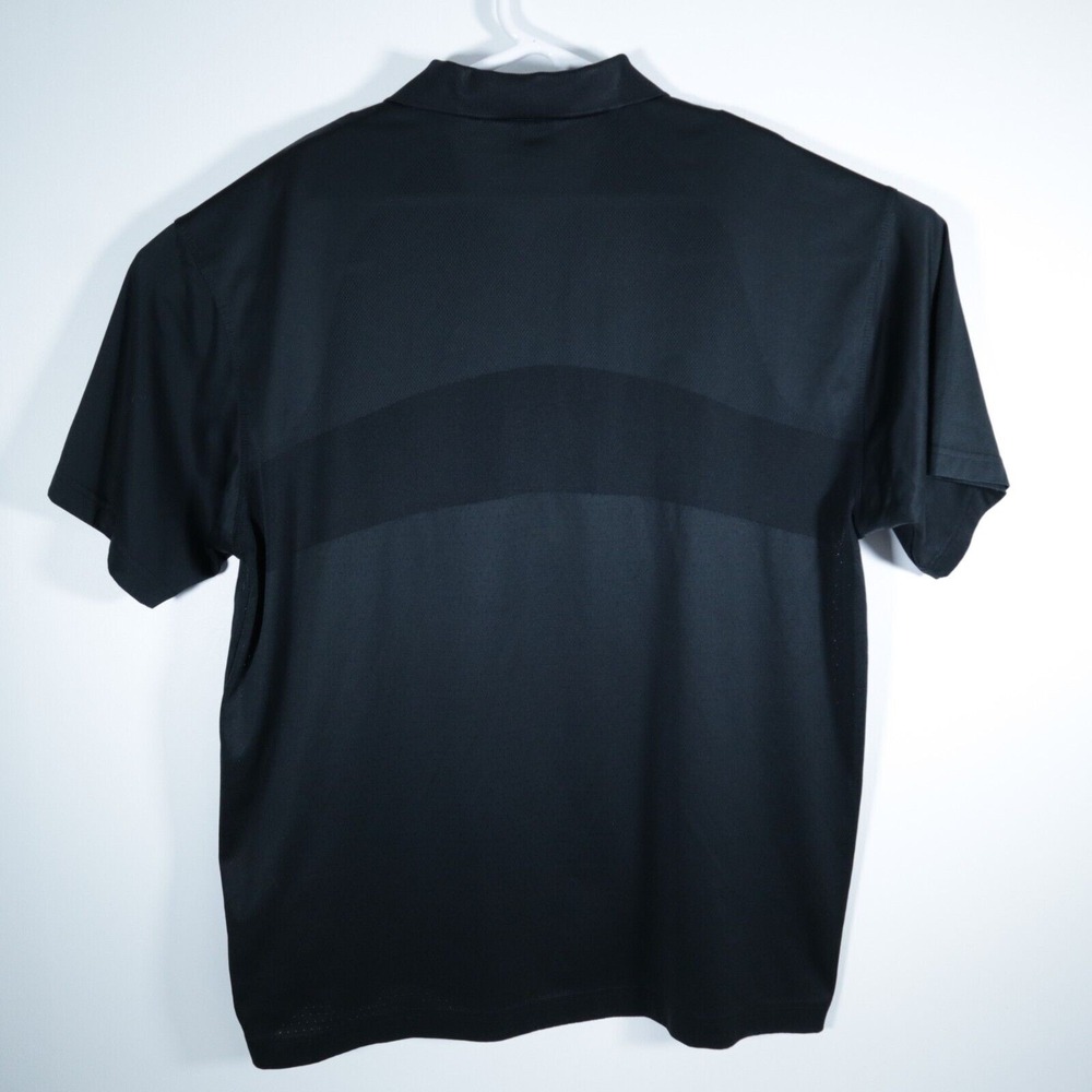 Nike Golf Dri-Fit Men's Polo Shirt Size XXL Black Short Sleeve Vented - Picture 4 of 4